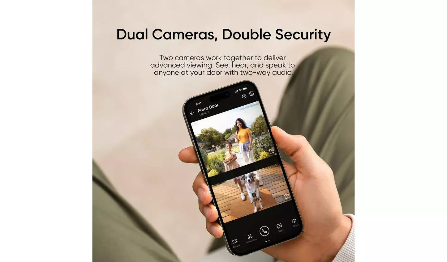 Video Doorbell E340 With Chime (Dual Lens 2K)