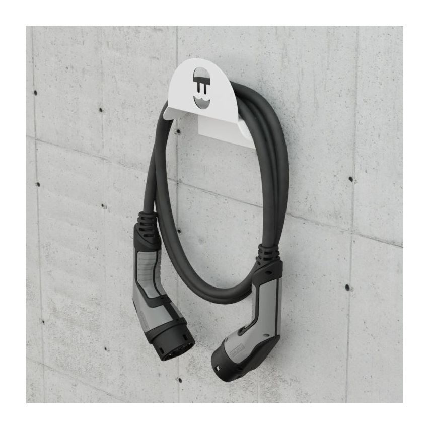 WALLBOX CABLE HOLDER WHITE