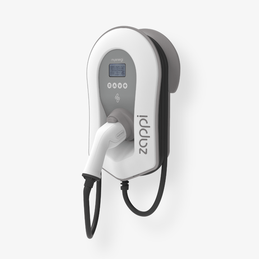 Zappi 2.1 7.4kW White Tethered Car Charger