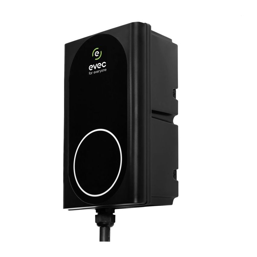 EVEC 7.4KW EV CHARGER WITH TETHERED CABLE, TYPE 2, SINGLE PHASE