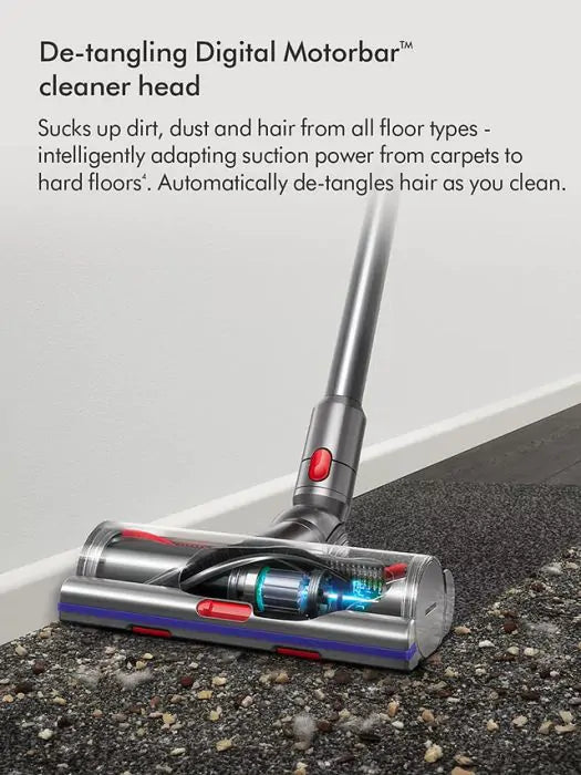 Dyson Detect Absolute V15 Cordless Vacuum Cleaner 369372-01, Yellow & Nickel, 230 W, 0.76 liters, 82 Decibels